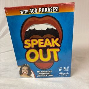 Speak Out Game by Hasbro with 400 Phrases, Fun for all ages, 4 player